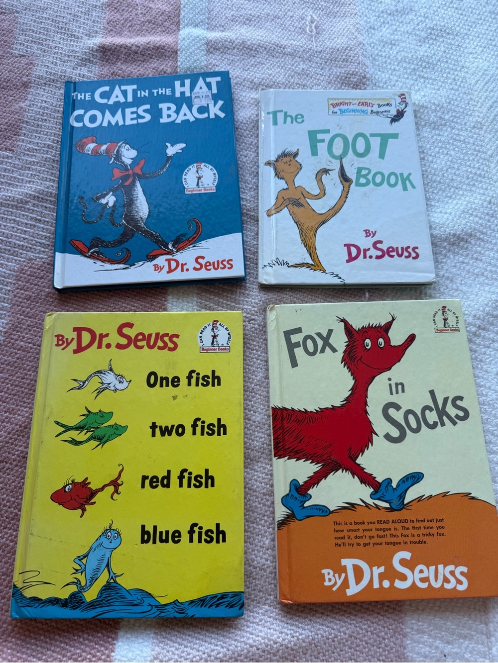 Dr. Seuss Book Set - Blue, Yellow, White, Cream Covers